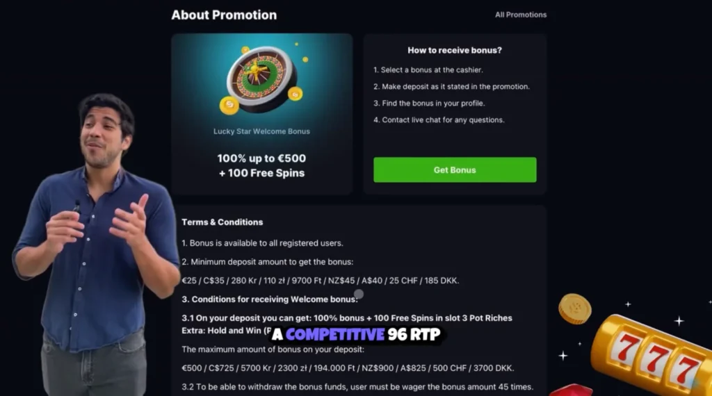 HashLucky Casino Welcome Bonus Terms